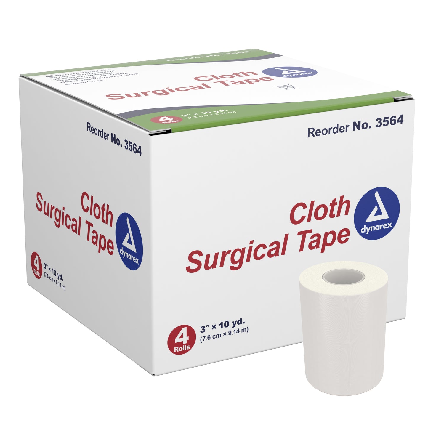 TAPE, PAPER SURGICAL CLOTH 3"X10' (4/BX 12BX/CS)