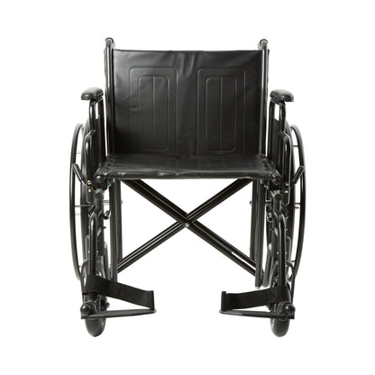 WHEELCHAIR, HD DUAL CROSS BRACE DDA SF 22" 450LBS