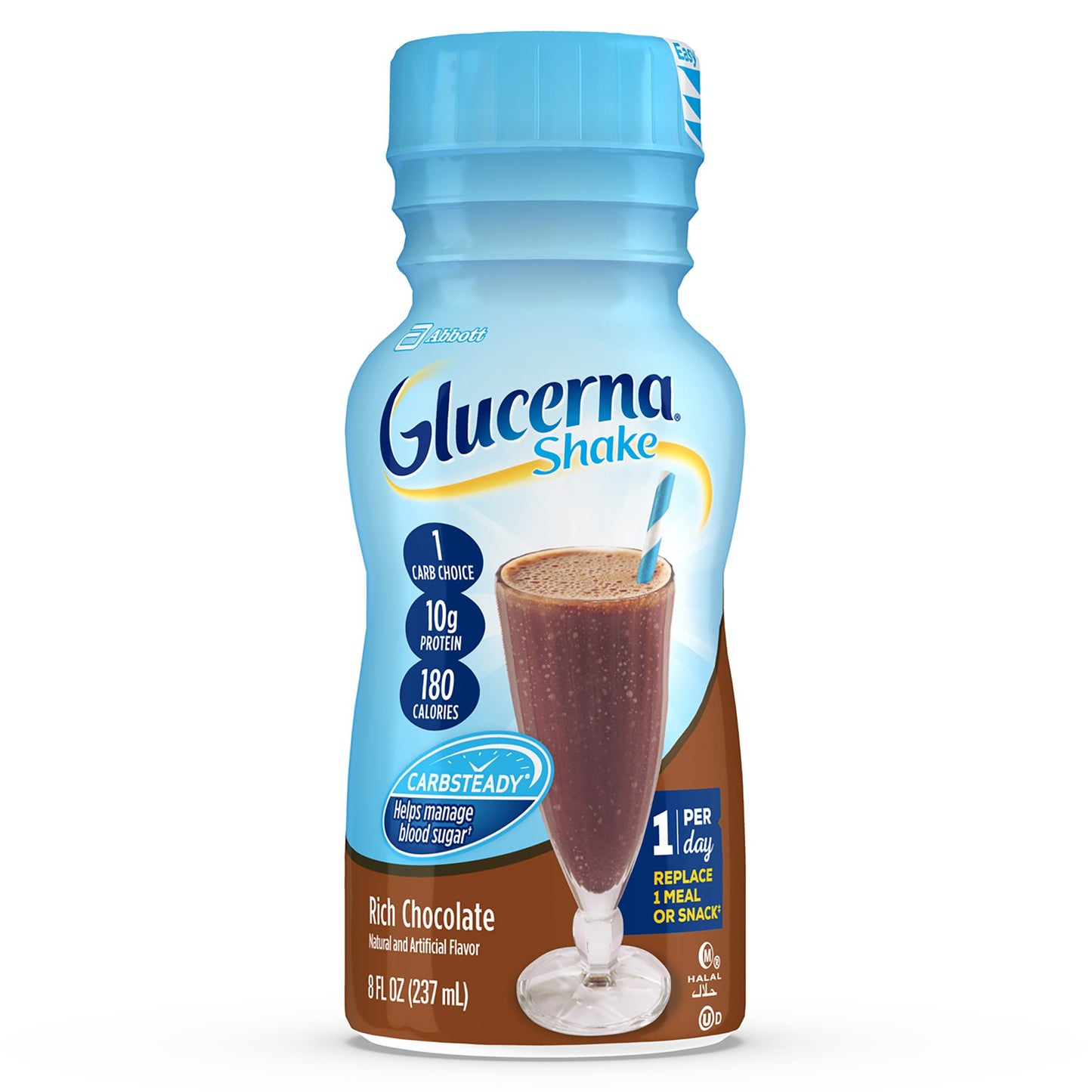 GLUCERNA SHAKE, RTD RICH CHOC 8OZ BTL (6/PK 4PK/CS