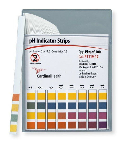 STRIP, PH INDICATOR 0-14 4TEST(100/PK)