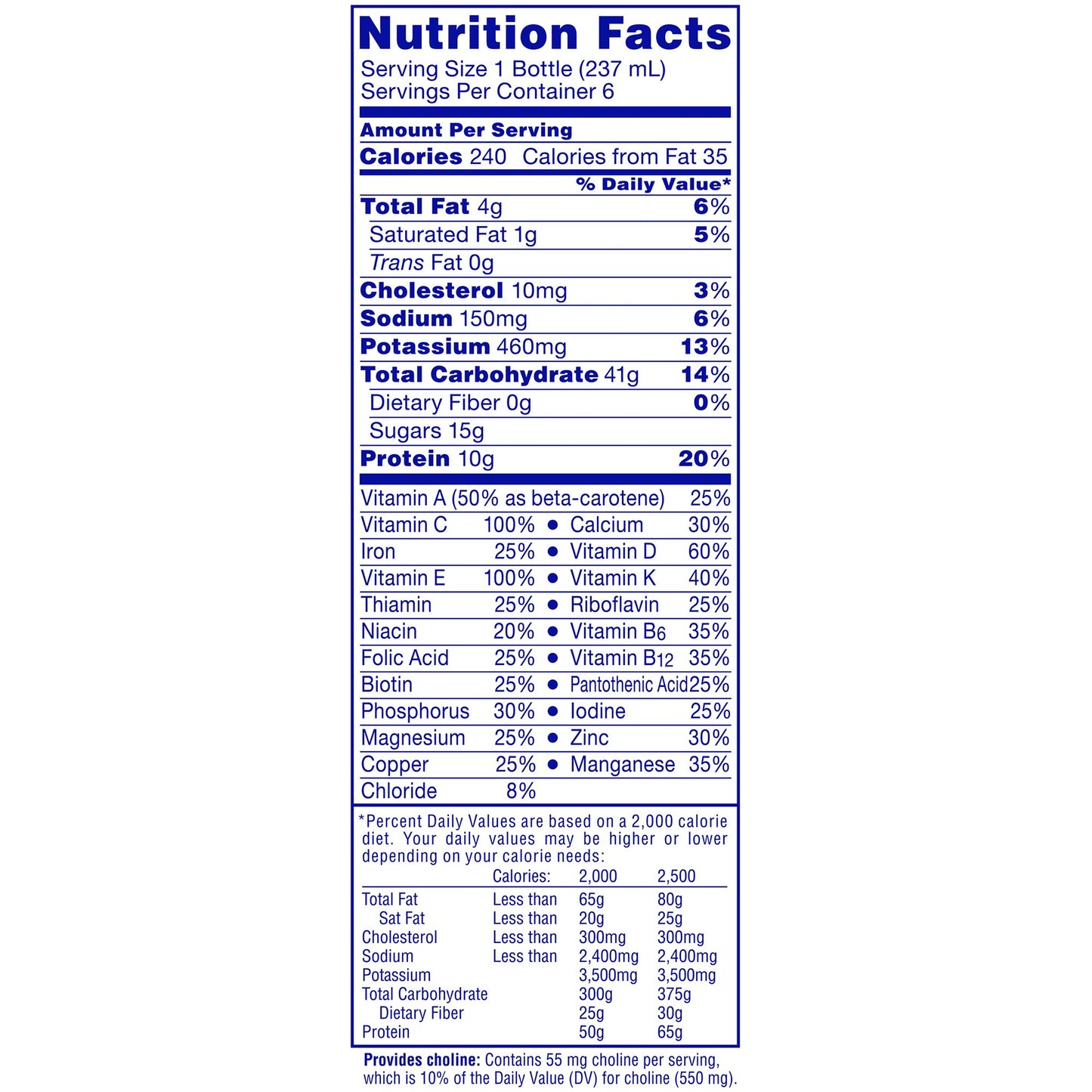 CARNATION INST BRKFST, ESSN LSRTD 8OZ BT F VAN (6/PK 4PK/CS)