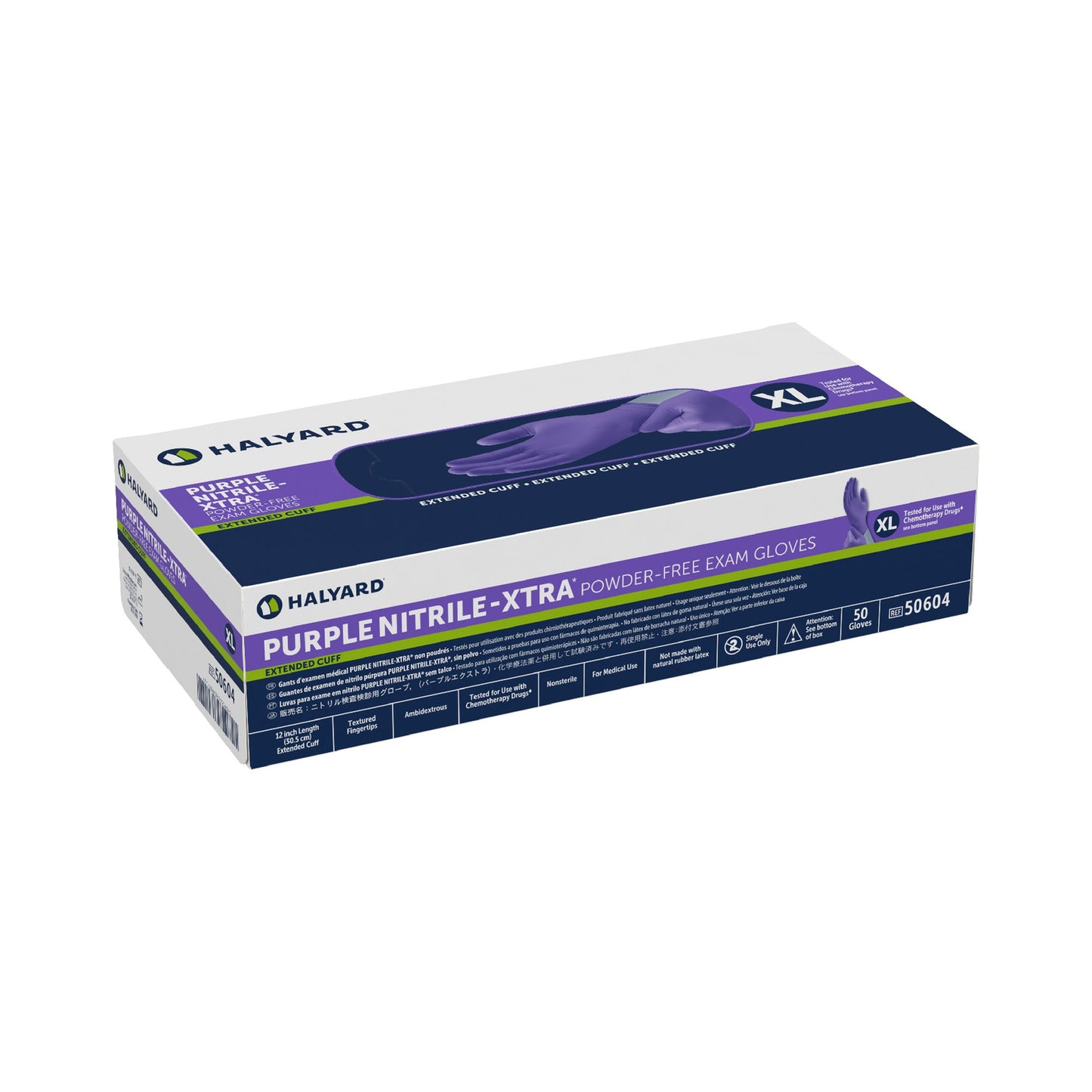 GLOVE, EXAM NTRL XL N/S EXTCF CHEMO (50/BX 10BX/CS)