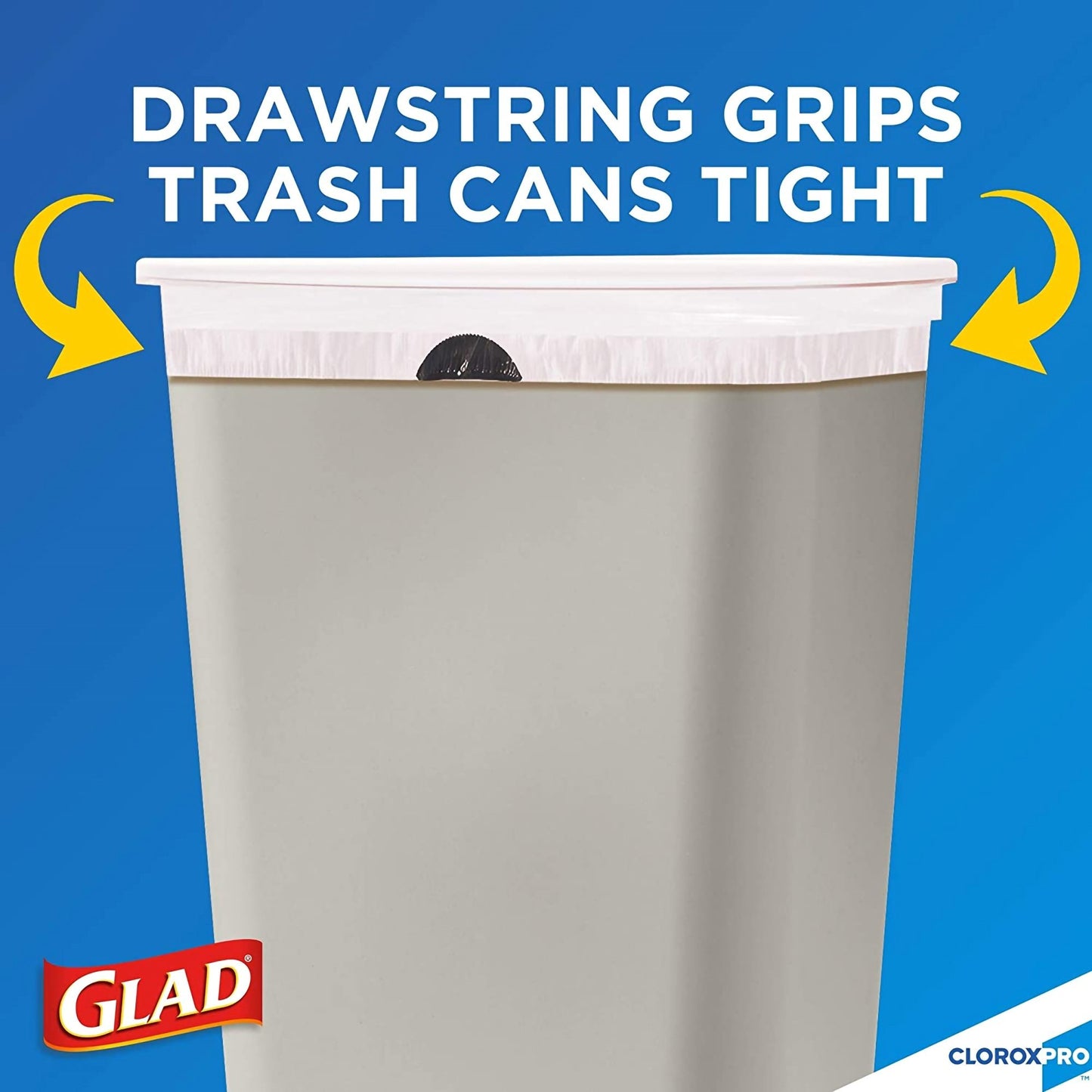 LINER, TRASH GLAD DRWSTRNG FORCEFLEX TALL KITCHEN 13 GSALFLD