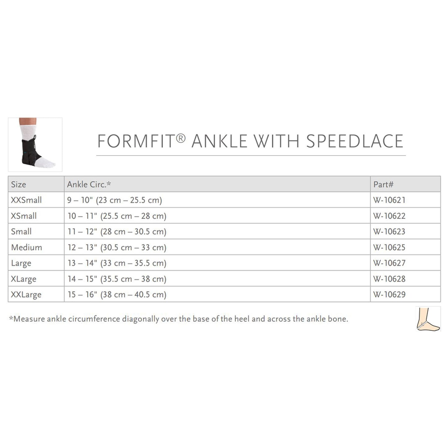 ANKLE BRACE GAMEDAY LG W/STAYS BLK