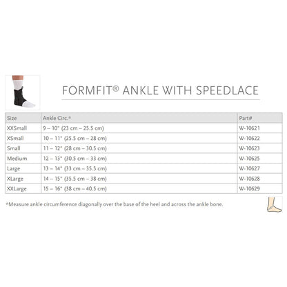 ANKLE BRACE GAMEDAY LG W/STAYS BLK