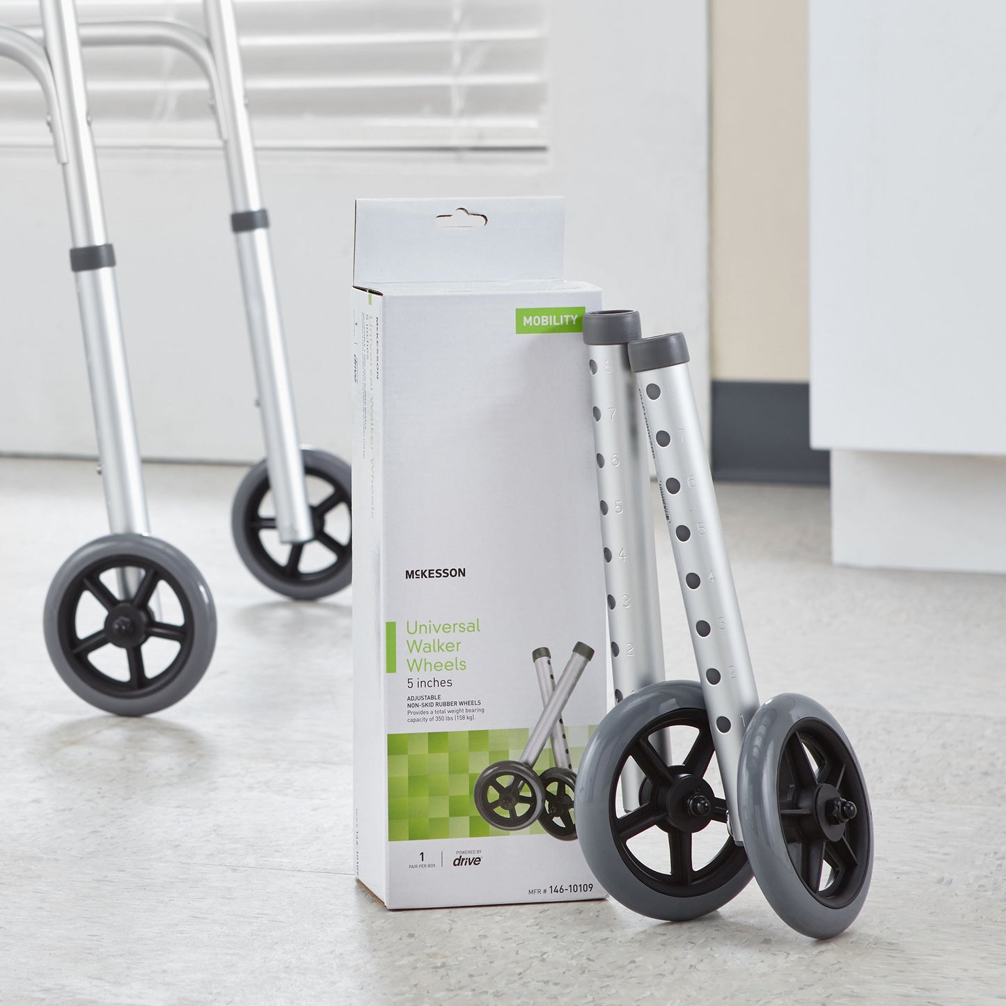 WHEEL, WALKER UNIV 5" (25PR/CS)