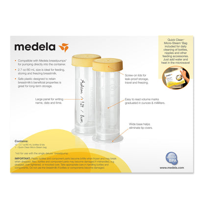 CONTAINER, BREAST MILK 80ML (12/BX 2BX/CS)