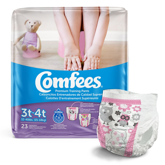 PANTS, TRAINING COMFEES GIRLS 3T-4T (23/BG 6BG/CS)