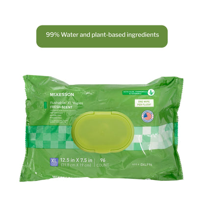 WIPE, WET FLUSHABLE XL SCENTEDSFT PK W/LID (96/PK 6PK/CS)