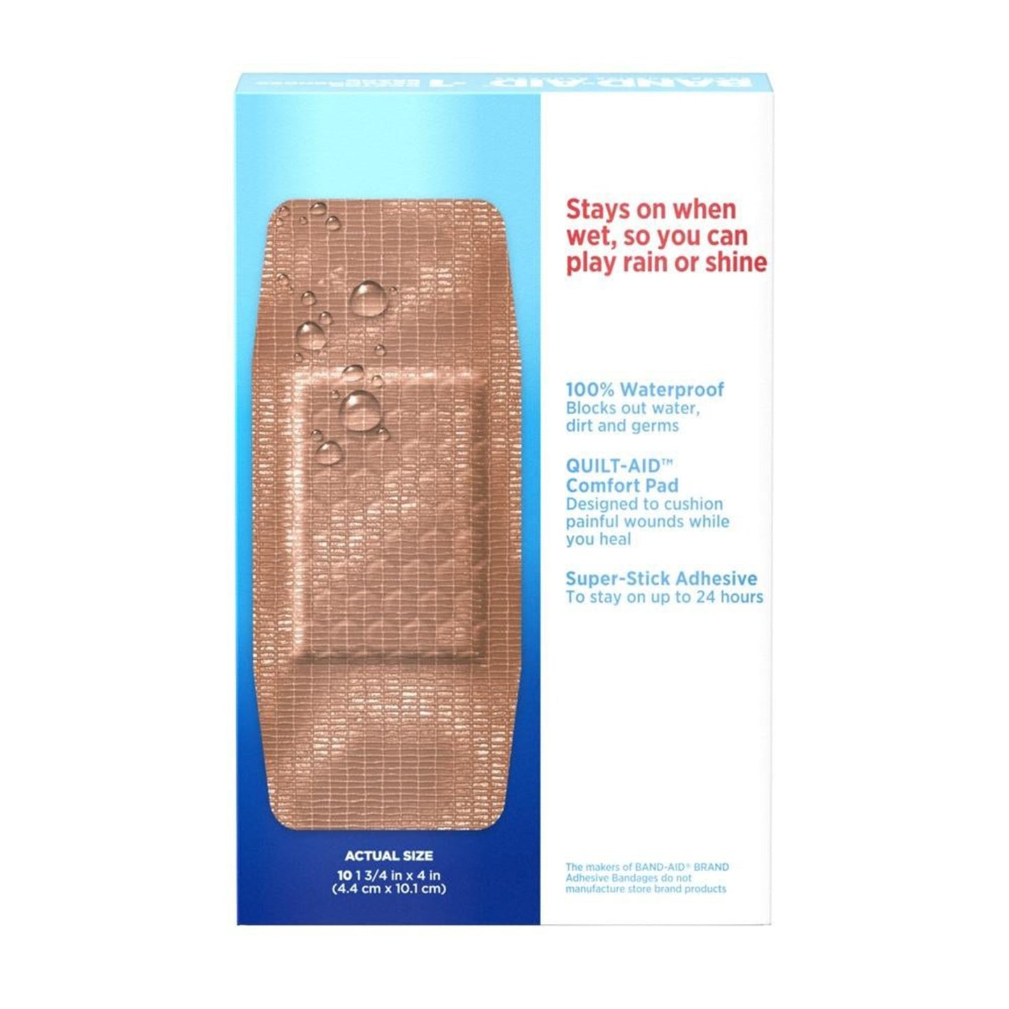 BANDAGE, ADH BAND-AID WATER BLOCK TOUGH (20/BX)