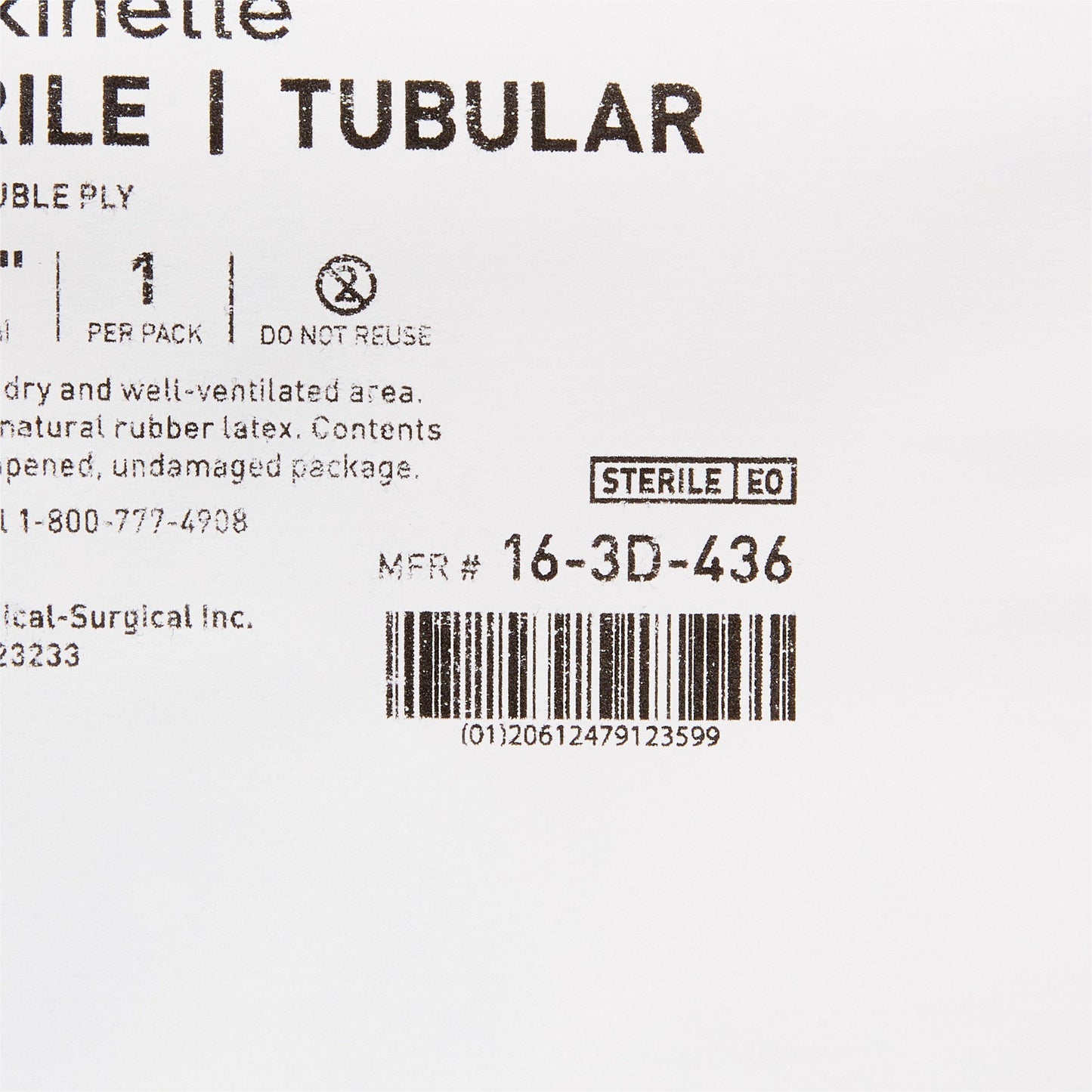 STOCKINETTE, CTN TUBULAR 2PLY STR 4"X36"(24/