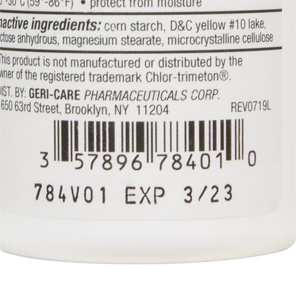 ALLERGY, TAB 4MG (100/BT 12BT/CS)