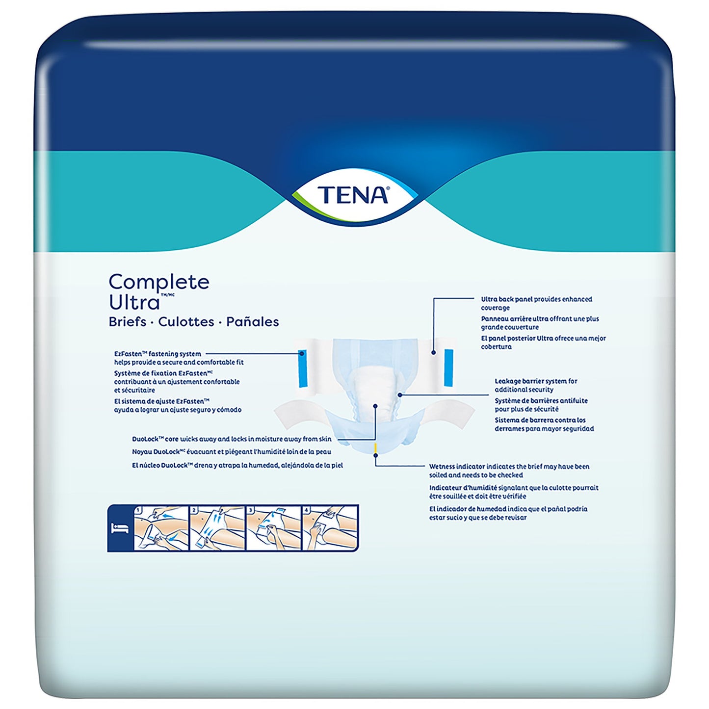 BRIEF, TENA COMPLETE ULTRA DUOLOCK CORE LG (24/BG 3BG/CS)