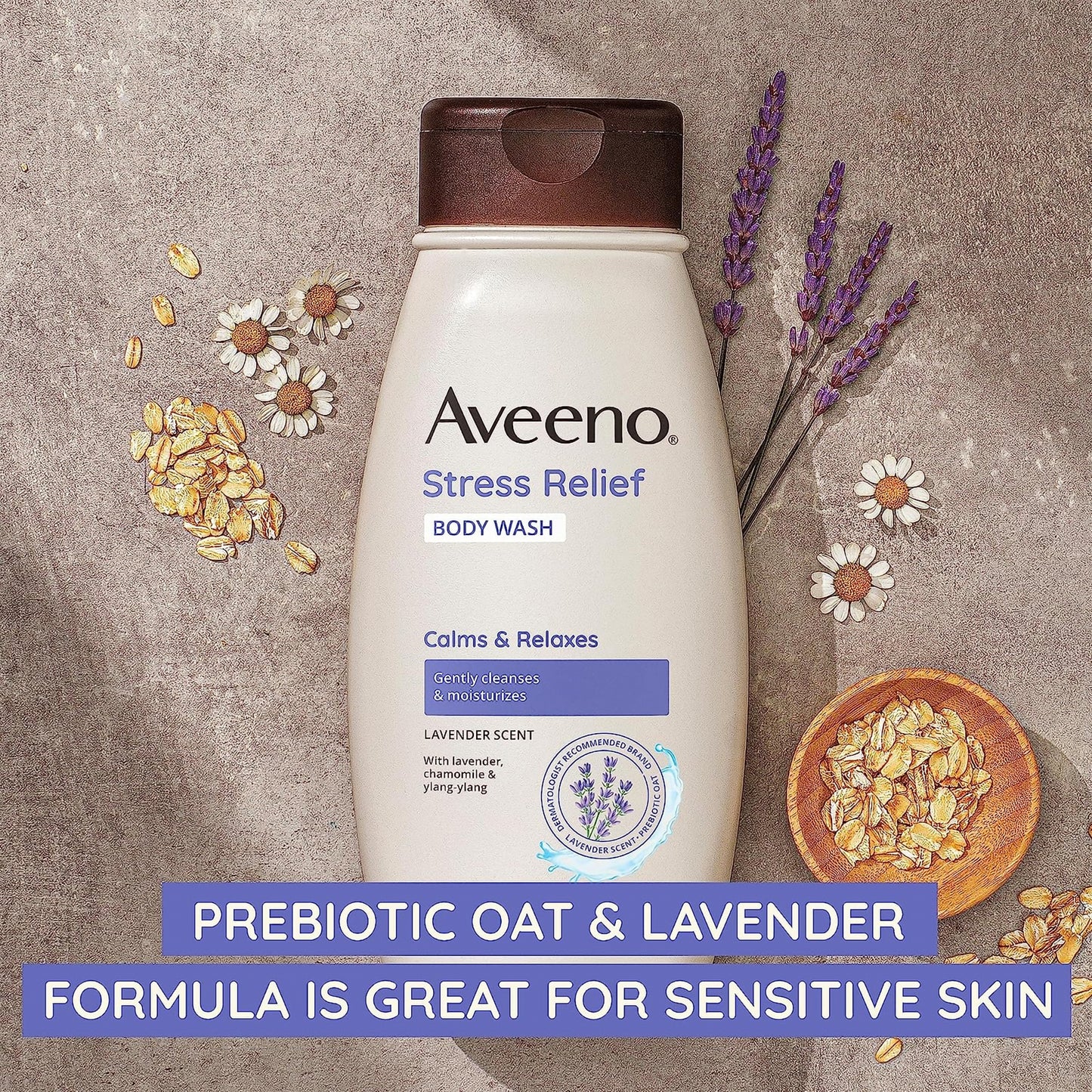 AVEENO, BODY WASH STRESS RELIEF LAV 18OZ