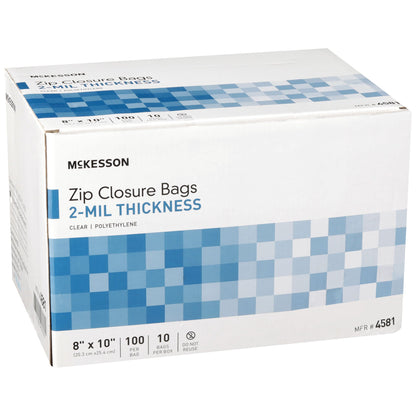 BAG, ZIP LOCK 8X10" (100/PK 10PK/BX 3BX/CS)