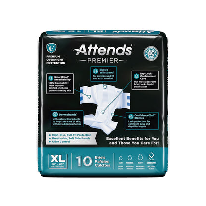 BRIEF, ATTENDS PREMIER XLG (10/BG 4BG/CS)