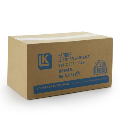 BAG, ZIPLOCK 2ML 6"X9" (100/PK10PK/CS)
