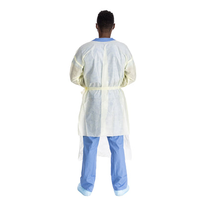 GOWN, ISOLATION AAMI LV2 TRI-LAYER LG YLW LG (10/BG 10BG/CS)
