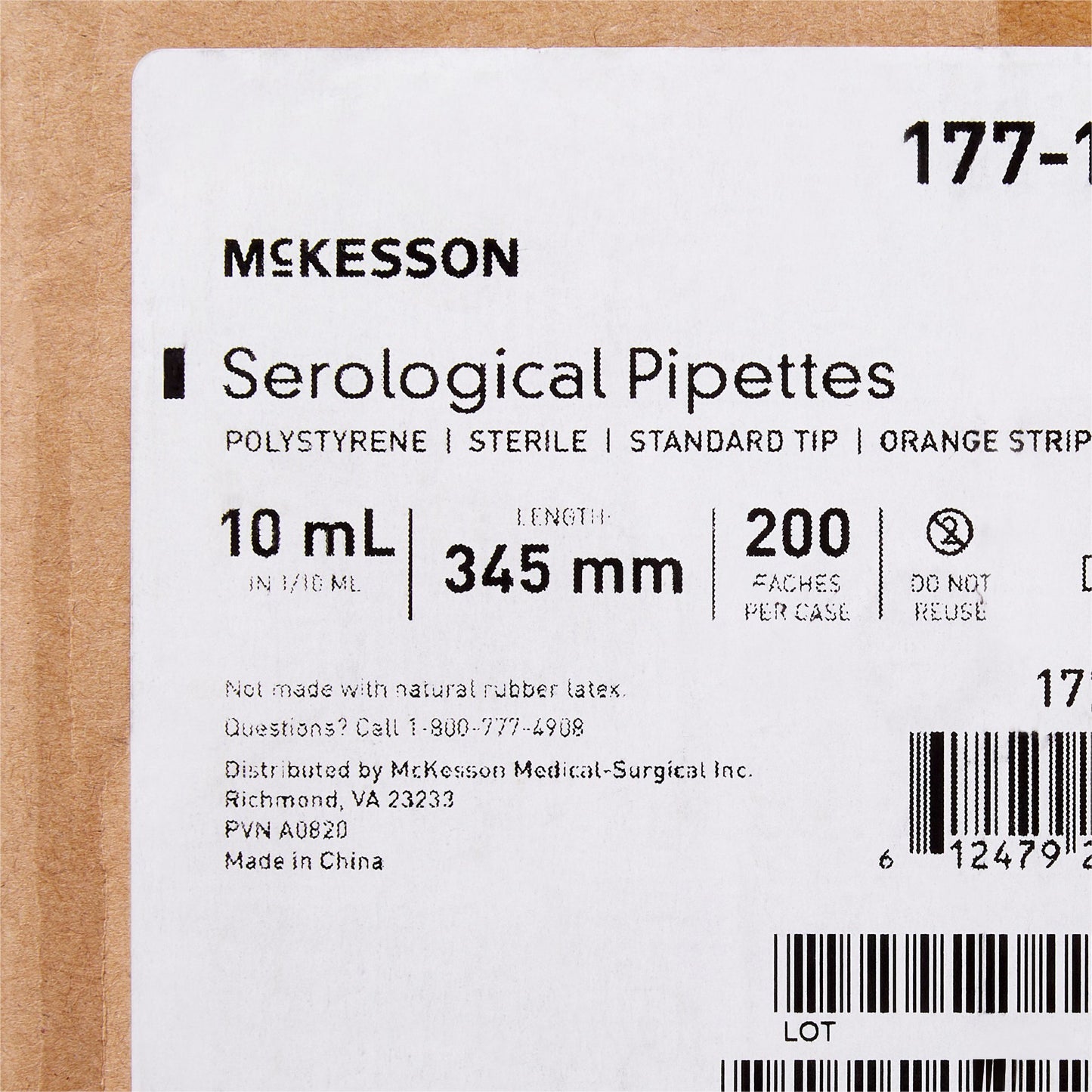 PIPETTE, SEROLOGICAL STD TIP STR ORG BAND 10ML (200/CS)