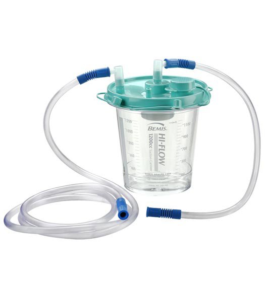 CANISTER, SCTN 1200CC W/TUBING/TOP (48/CS)