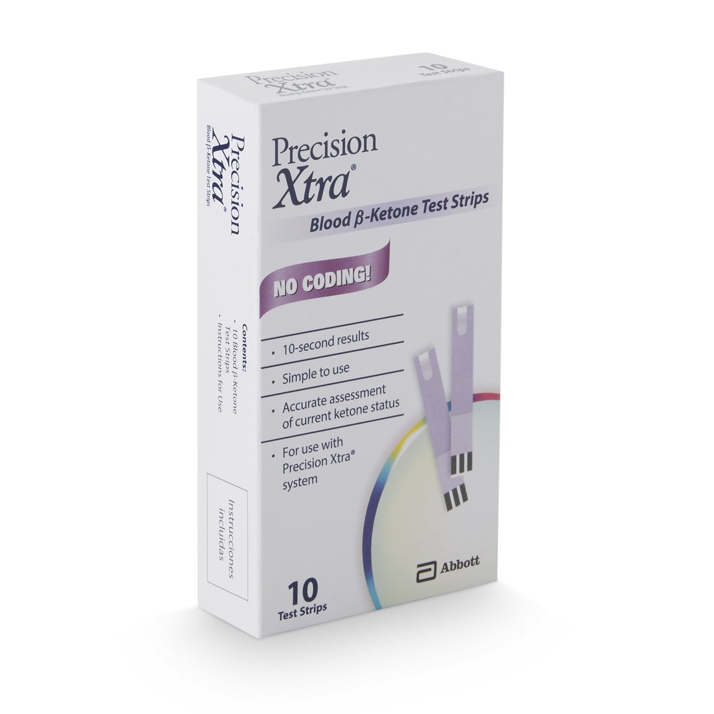 TEST STRIP, BLD /KETONE PRECIS(10/BX)