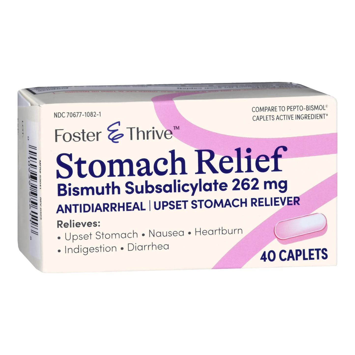 STOMACH RELIEF, TAB FT SM 262MG (40/BT)