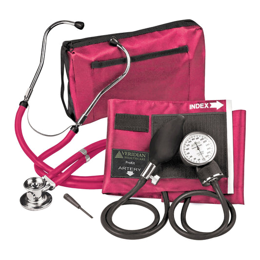 PRO KIT, SPHYGMOMANOMETER STERLING W/CASE MAGENTA (20/CS)