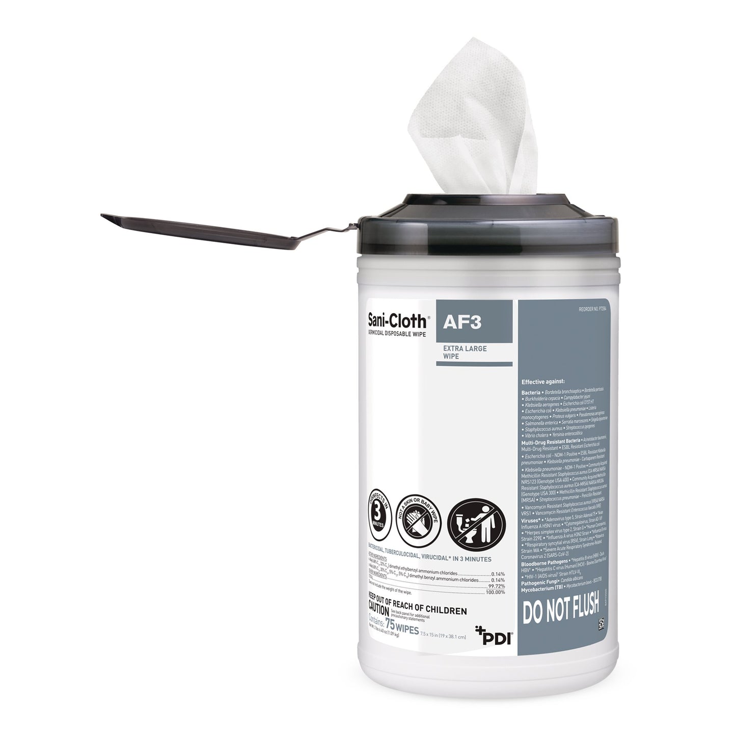 WIPE, GERMICIDAL AF3 SANI-CLOTH DISP XLG (75/CN 6CN/CS)