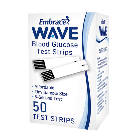 STRIP, TEST BLOOD GLUCOSE EMBRACEWAVE (50/EA)