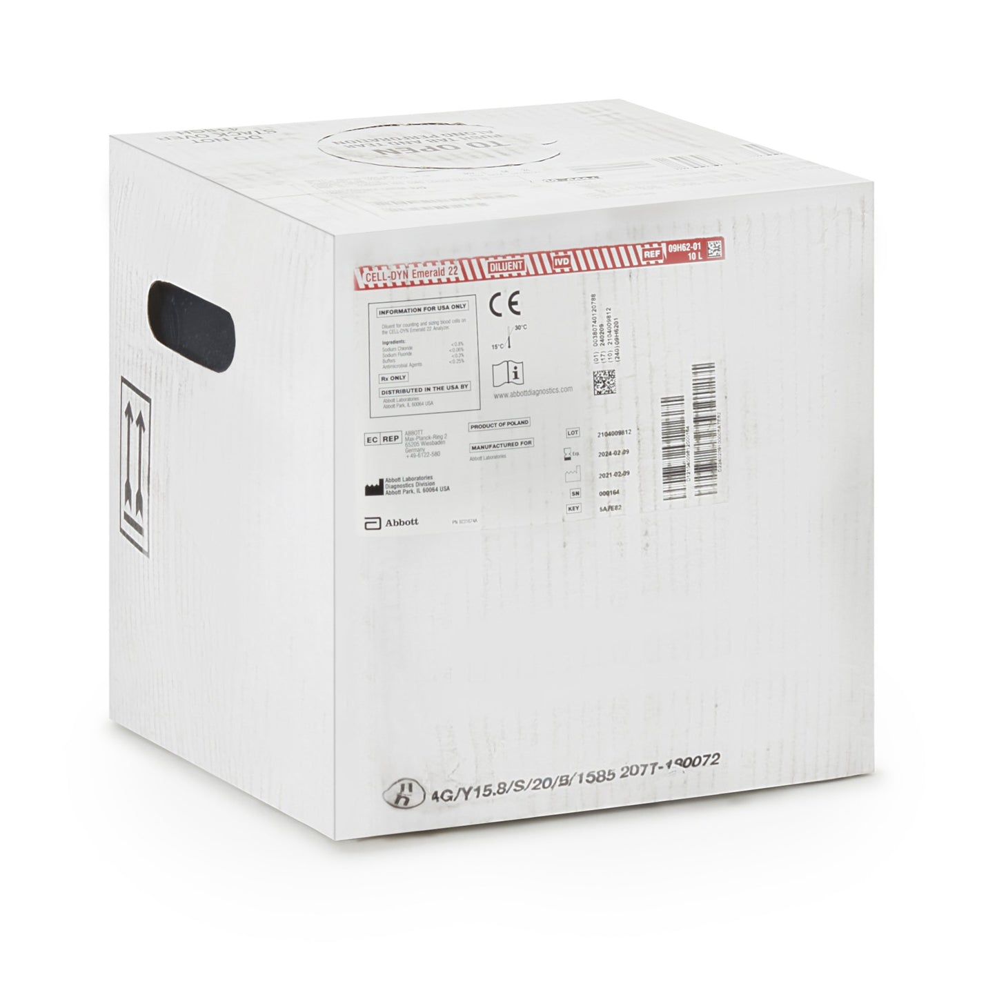 REAGENT, DILUENT CELL-DYN EMERALD 22 10L