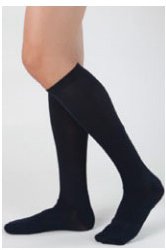 STOCKING, KNEE HI 20-30MMHG BLK SZE (10PR/CT)