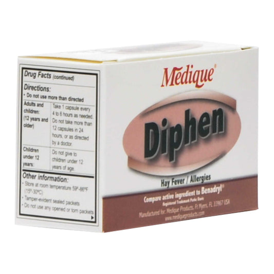 DIPHENHYDRAMINE HCL, CAP 25MG (24/BX 25BX/CS)