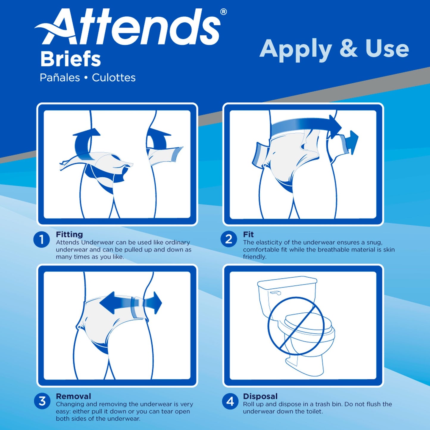 BRIEF, STRETCH MED/REG (24/BG 4BG/CS)