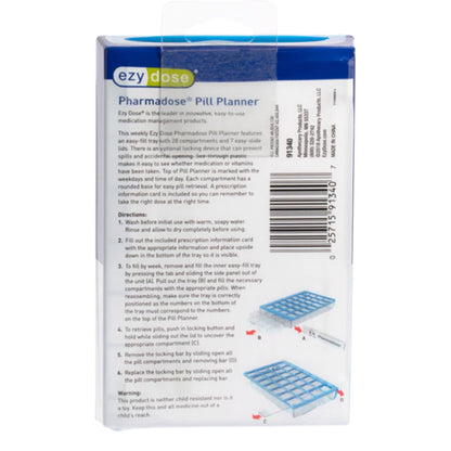 ORGANIZER, PILL MEDISET 28POCKET (6/CT)