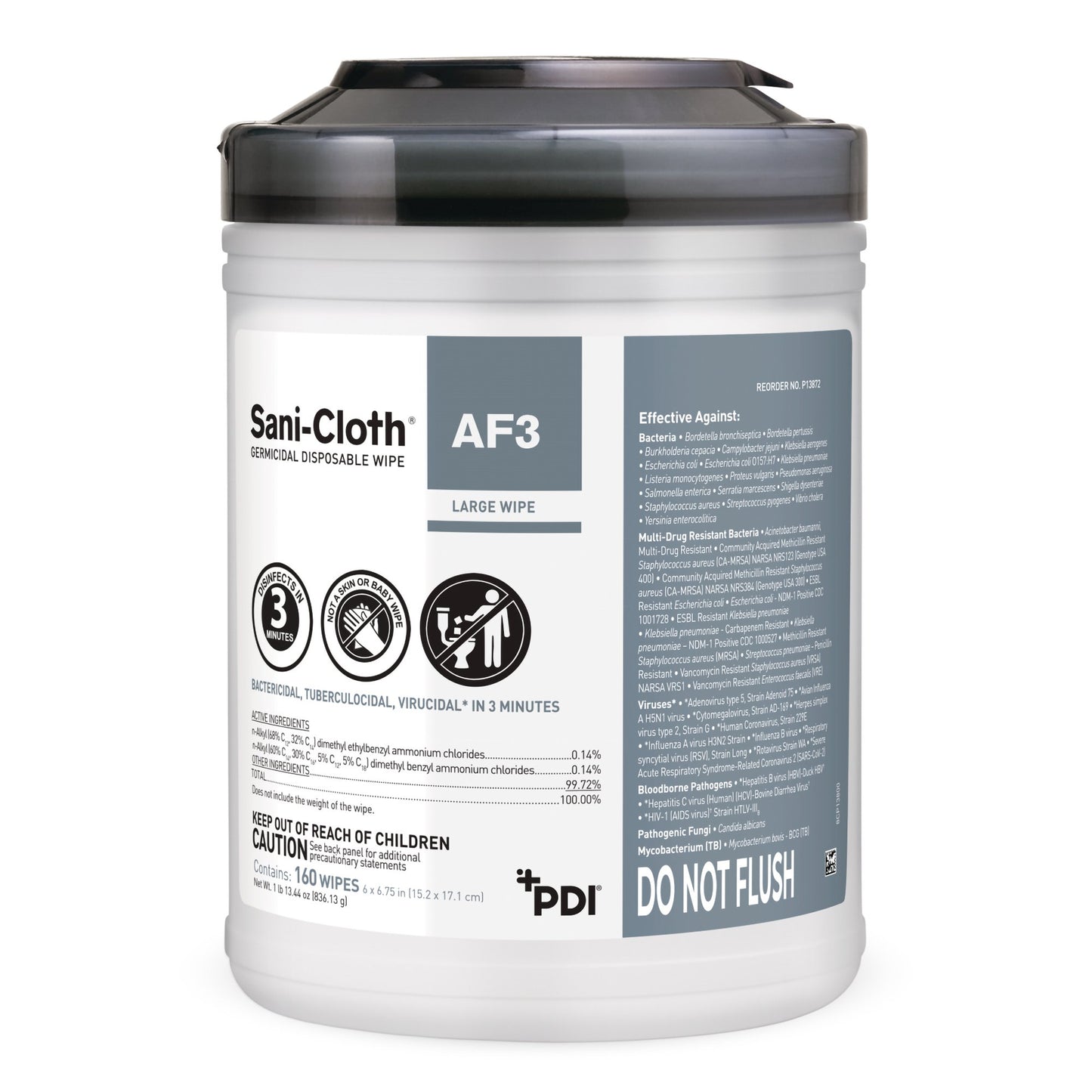 WIPE, SANI-CLOTH AF3 LARGE (160/CN12CN/CS)