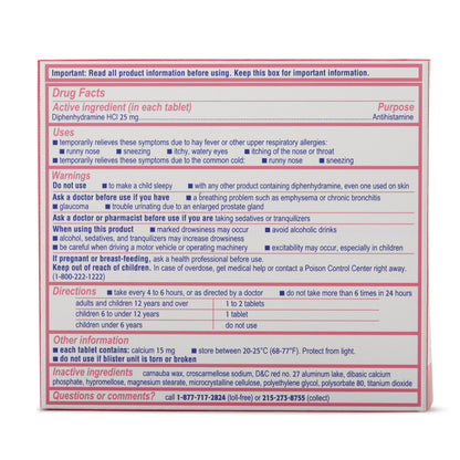 BENADRYL ULTRA, TAB 25MG (24/CT)