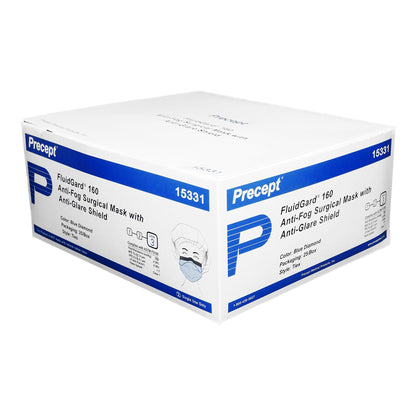 MASK, SURG W/EYESHLD TIES ASTM3 ANTIFOG (25/BX 4BX/CS)