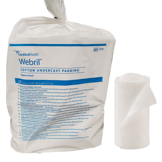 PADDING, CAST WEBRIL REG 4"X4YDS (12/BG) KENDAL