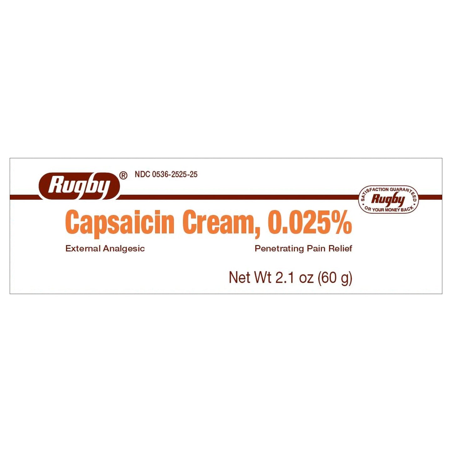 CAPSAICIN, CRM .025% 60GM MJRUGB