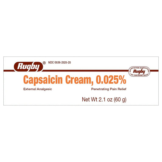 CAPSAICIN, CRM .025% 60GM MJRUGB