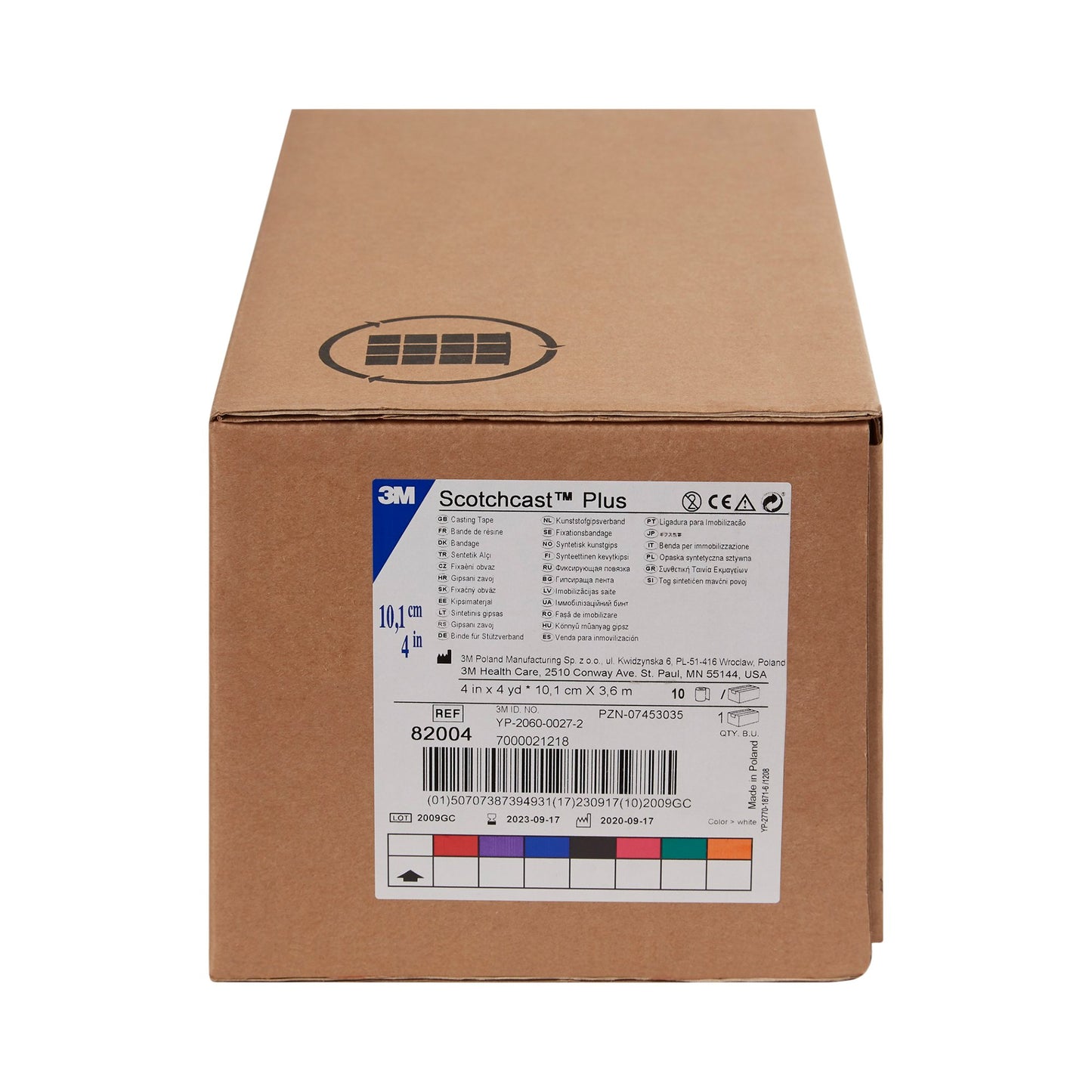 TAPE, CAST SCOTCHCAST 4"X4YDS WHT (10RL/BX)