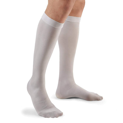 STOCKING, ANTI-EMBOLISM KNEE CLOSED-TOE WHT XLG REG (6PR/CS)