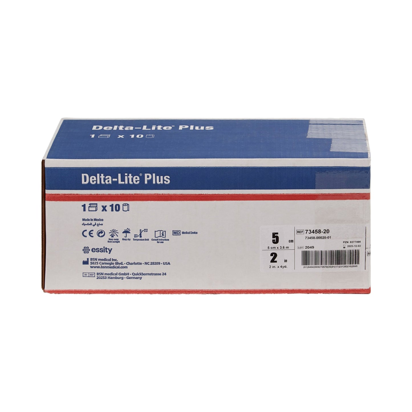 TAPE, CAST DELTA-LITE+ 2"X4YDSDEEP BLU (10/BX)