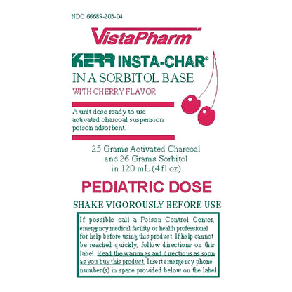 INSTA-CHAR SORBITOL, SUSP PED CHERRY 25MG/4OZ 4OZ