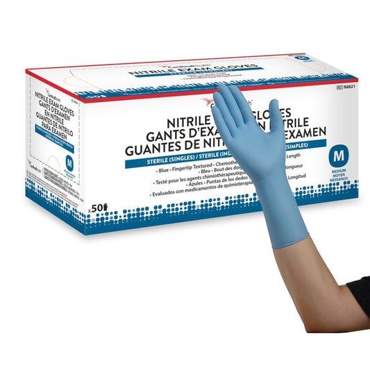 GLOVE, EXAM NTRL MED STR1 EXTCF CHEMO (50/BX 5BX/CS)