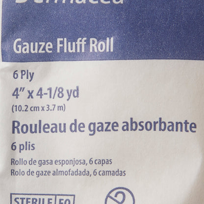 FLUFF, DERMACEA STR 4"X4YD (100RL/CS) KENDAL