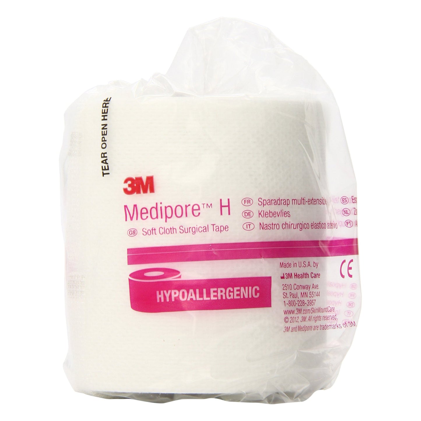 TAPE, MEDIPORE SFT CLTH 3"X10"(12RL/CS) 3M