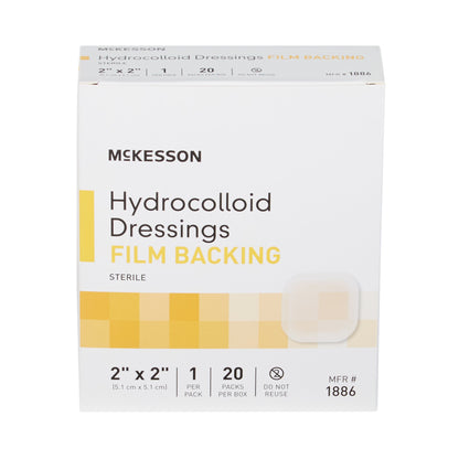 DRESSING, HYDROCOLLOID FILM-BCK STR 2X2"(20/BX 20B