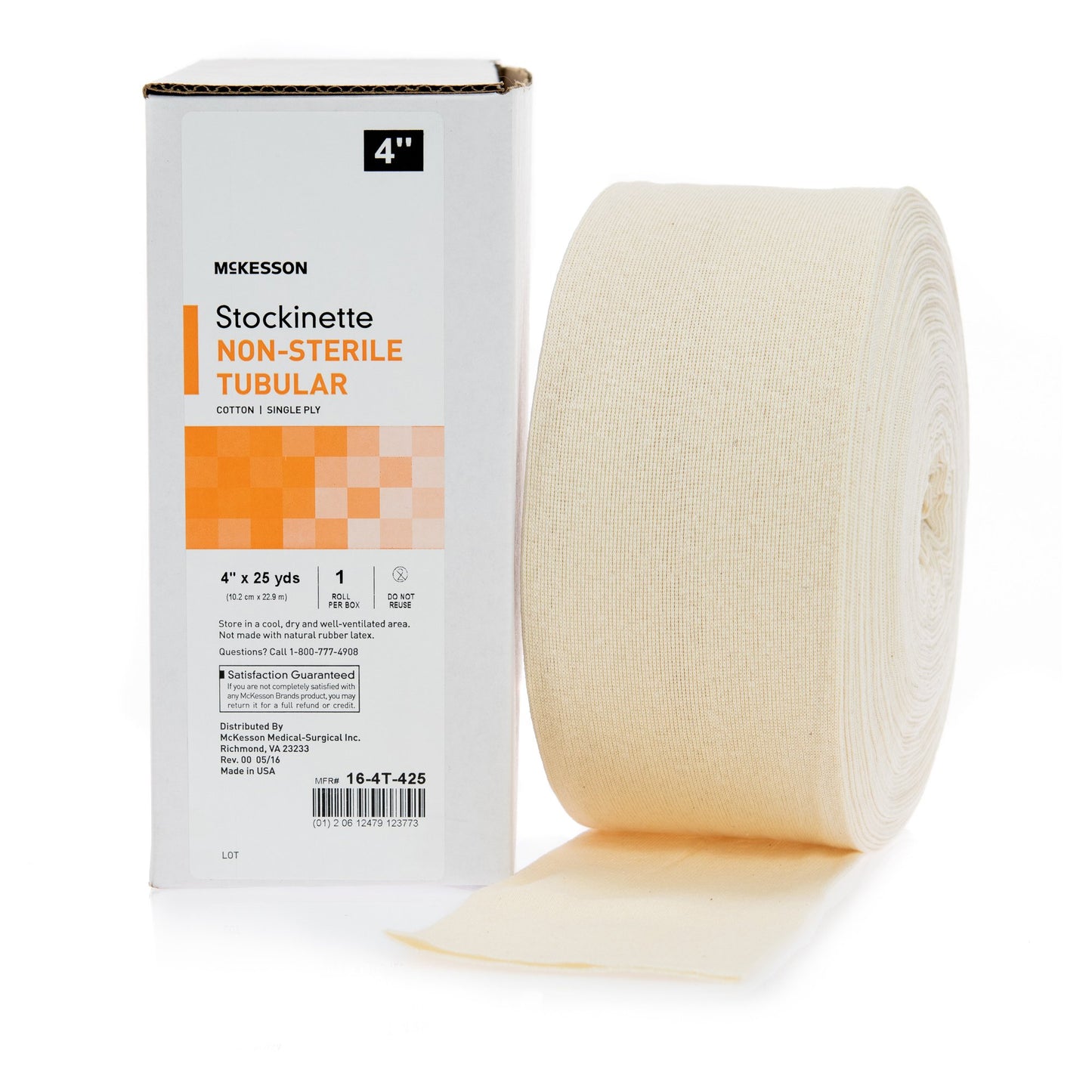 STOCKINETTE, TUBE CTN 4"X25YD (10RL/CS)