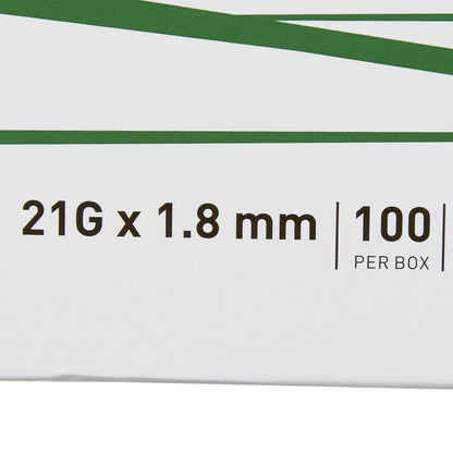 LANCET, HAEMOLANCE 21GX1.8MM (100/BX 20BX/CS)